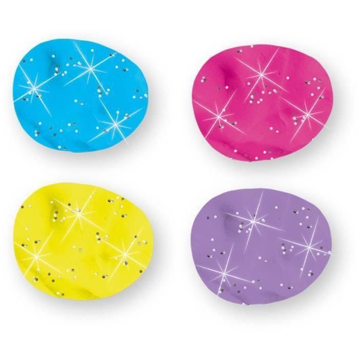 Plastilina Feel good - Glittering (4x90gr) - SES CREATIVE 1 Plastilina Feel good - Glittering (4x90gr) - SES CREATIVE 1