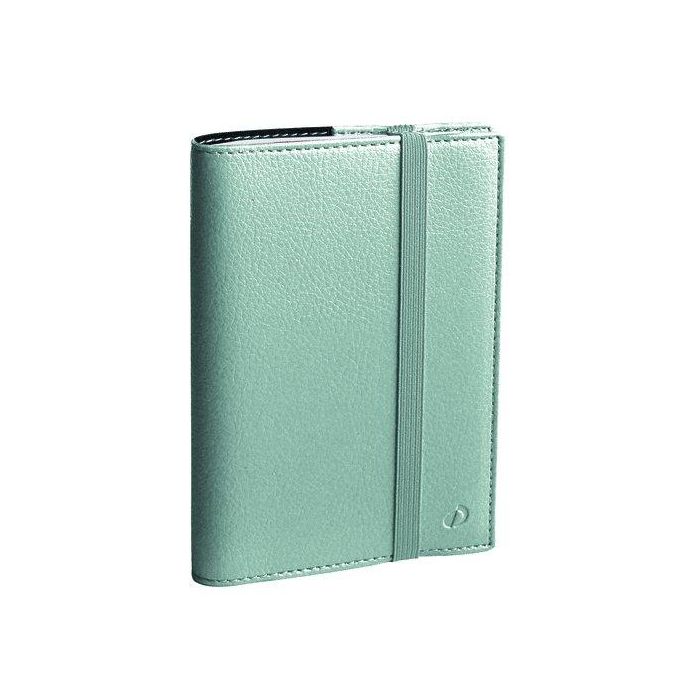 Agenda Anual (2026) Quo Vadis Time&Life Pocket Ml Sobrecubierta Wire-O Tapa Simil Piel Con Goma 100X150 S/V 2 Pag. Plata Metalizado