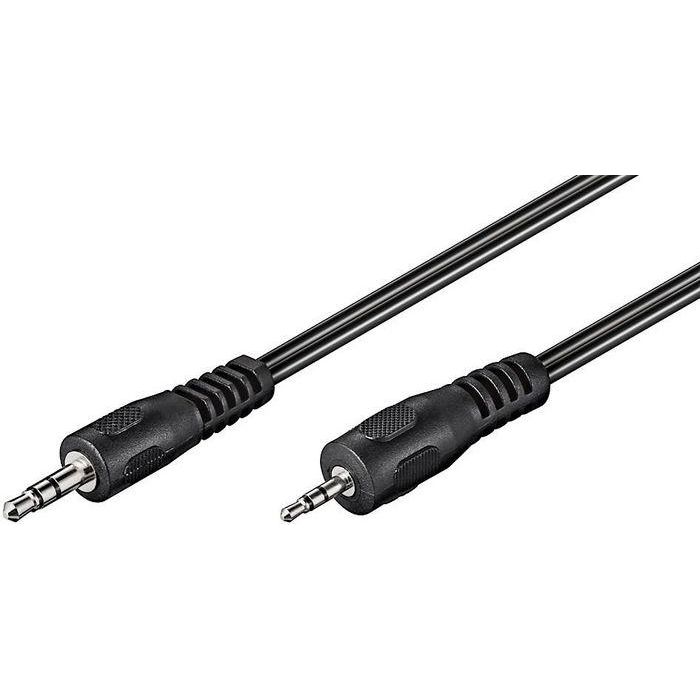 MicroConnect Audi Minijack Cable; 3.5mm male to 2.5mm male Stereo, 2m MicroConnect Audi Minijack Cable; 3.5mm male to 2.5mm male Stereo, 2m