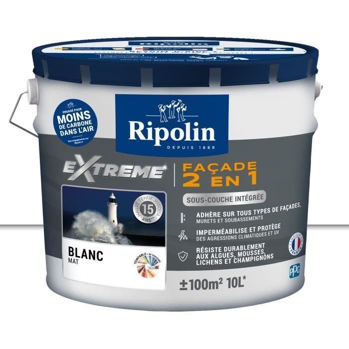 RIPOLIN PROTECCIÓN EXTREMA FACHADA BLANCO Mate 10 L RIPOLIN PROTECCIÓN EXTREMA FACHADA BLANCO Mate 10 L