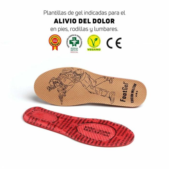 Plantillas FootGel Military & Police 35-38 Eucalipto 4 Plantillas FootGel Military & Police 35-38 Eucalipto 4
