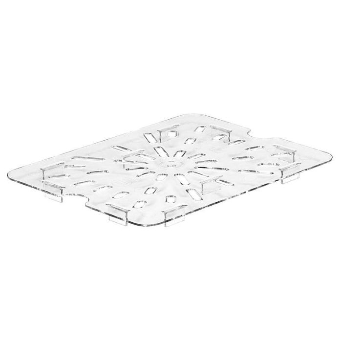 CAMBRO 20CWD-135 - Fondo perforado GN 1/2 - 26,5 x 32,5 cm - (No incluye cubeta) - Transparente - Venta 1 unidad.