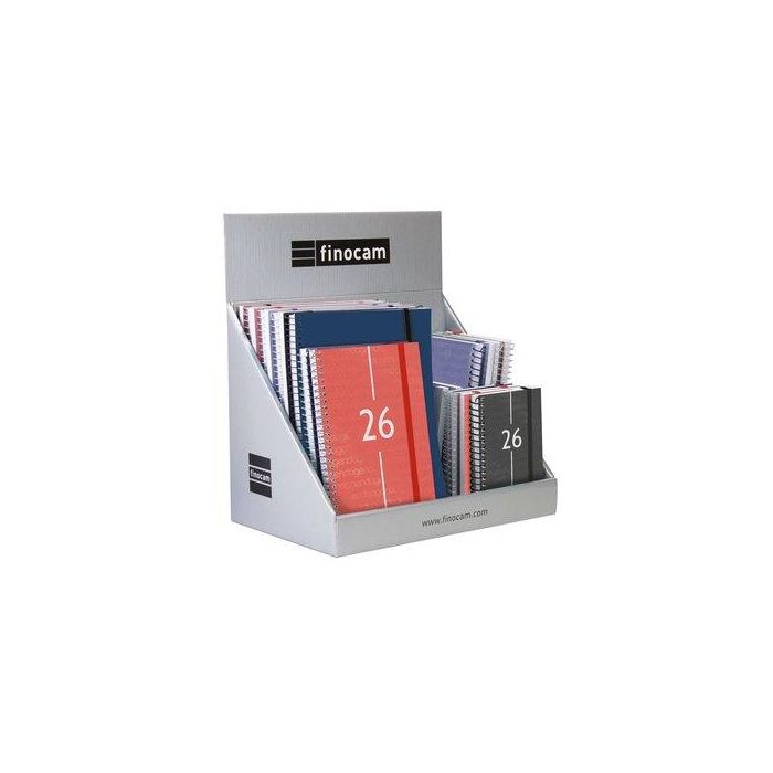 Agenda Anual (2026) Finocam Espiral S/V Surtido Expositor De 25