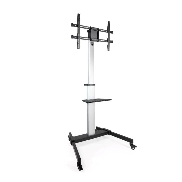 TooQ FS1886M-B Soporte de Suelo con Ruedas Inclinable Ajustable para TV 37-86" / 50kg, VESA 200x200-600x400, Altura 1.2-1.6m