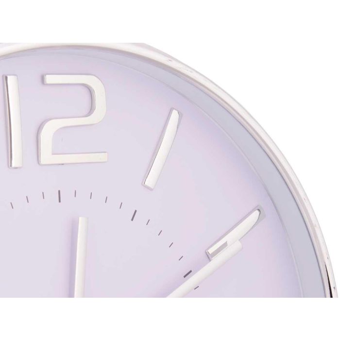 Reloj Redondo 32.8 cm Plata Negro - Giftdecor (6 Unidades) 3 Reloj Redondo 32.8 cm Plata Negro - Giftdecor (6 Unidades) 3