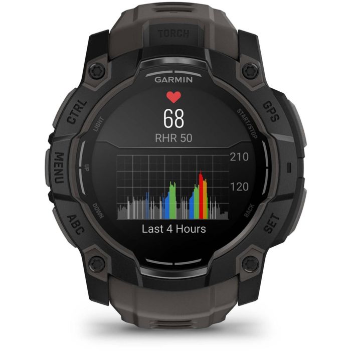 Garmin Instinct 3 AMOLED 50mm Schwarz Reloj Inteligente GPS Unisex con Pantalla AMOLED, 4GB, 10 ATM 7