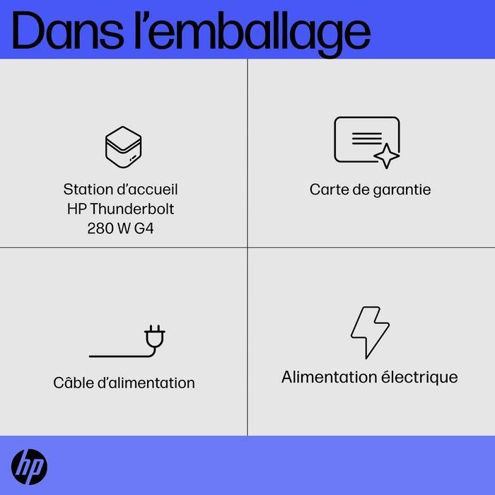 HP Thunderbolt Dock 280W G4 w/Combo Cable 14 HP Thunderbolt Dock 280W G4 w/Combo Cable 14
