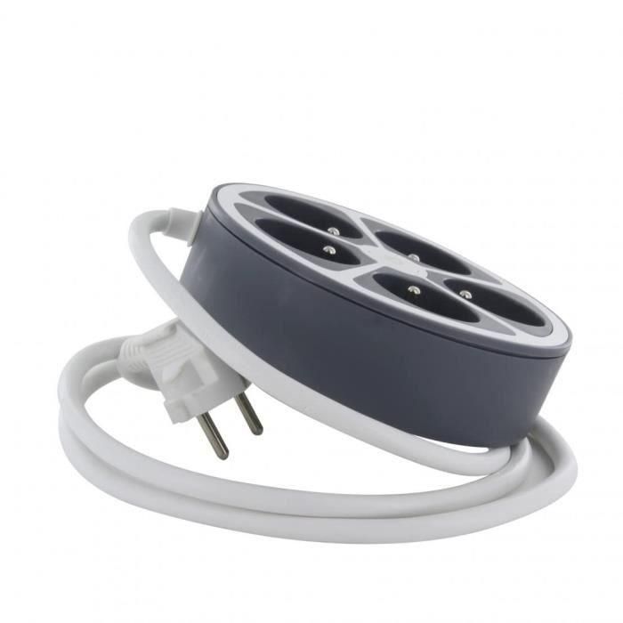 Chacon Multiprise Bureau 16A.250V-Max 3680W 5x16a Cable 1.5m- Color gris 2 Chacon Multiprise Bureau 16A.250V-Max 3680W 5x16a Cable 1.5m- Color gris 2