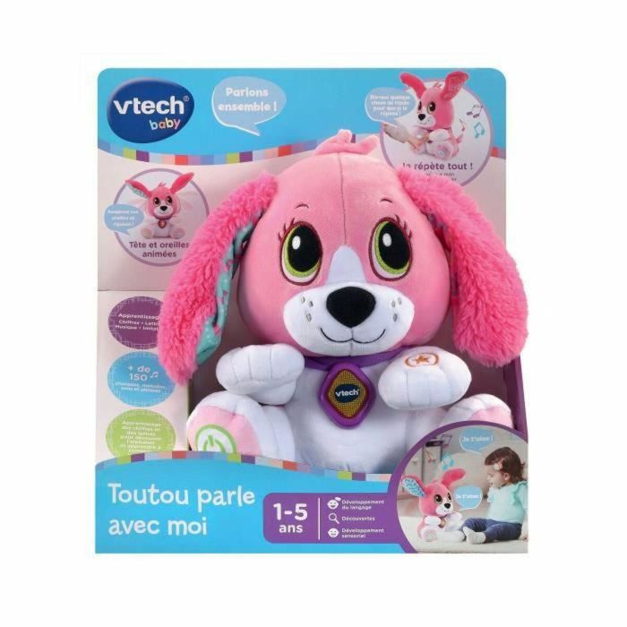 Vtech Baby Doggie Talk to me Perro Interactivo Educativo para Bebés 1-5 Años Rosa 4