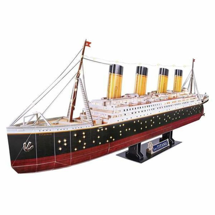 Puzzle titanic con luz led 266 piezas. 88 cm de anchura. 2 Puzzle titanic con luz led 266 piezas. 88 cm de anchura. 2