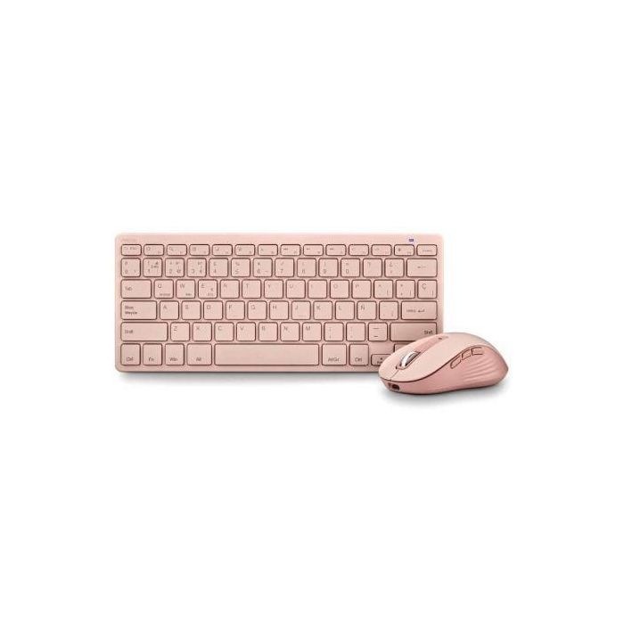 Teclado y Ratón NGS FANTASYKITPINK Qwerty Español Rosa 1 Teclado y Ratón NGS FANTASYKITPINK Qwerty Español Rosa 1