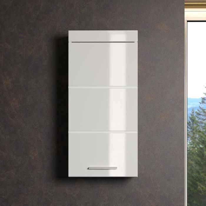 Mueble contenedor alto para baño AMANDA - 1 puerta - Blanco - TRENDTEAM 1 Mueble contenedor alto para baño AMANDA - 1 puerta - Blanco - TRENDTEAM 1
