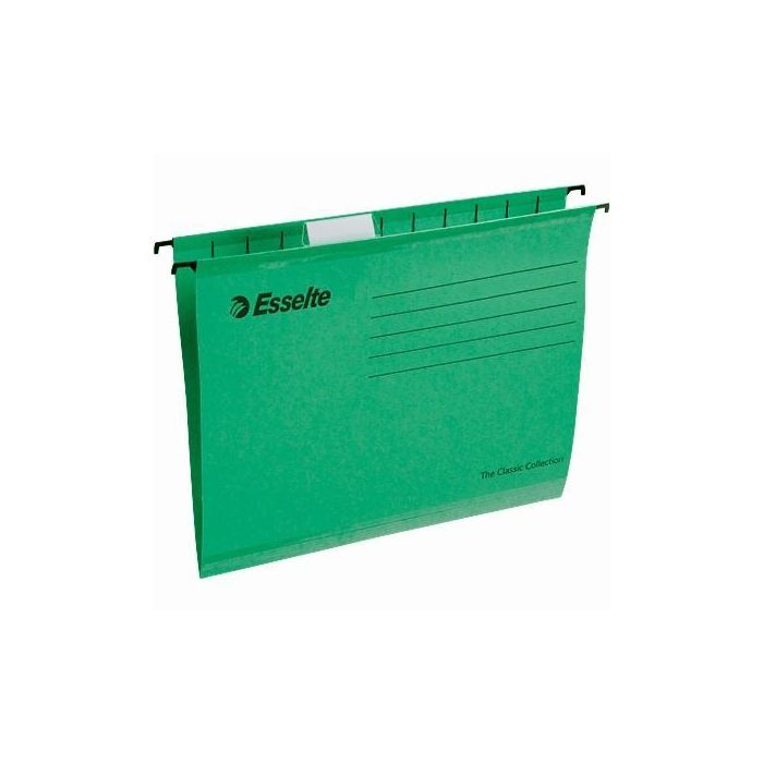 Esselte Carpeta Colgante Classic 210 gr Lomo V Acceso Superior A4 Verde Esselte Carpeta Colgante Classic 210 gr Lomo V Acceso Superior A4 Verde