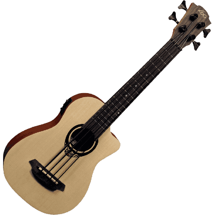LAG Ukelele Tiki Uku Mini Bass Cutaway Eletroacustico Lag 1