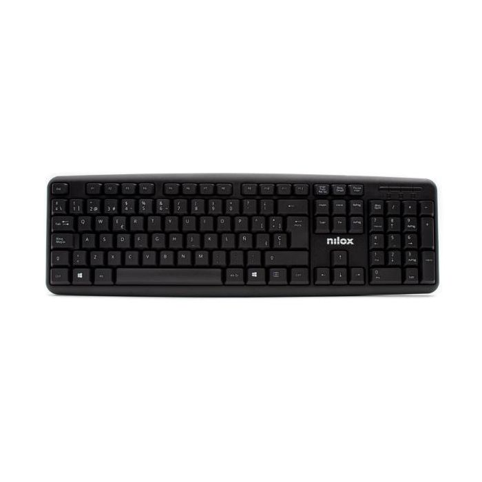 Nilox Teclado Cable Usb Negro Español Nilox Teclado Cable Usb Negro Español