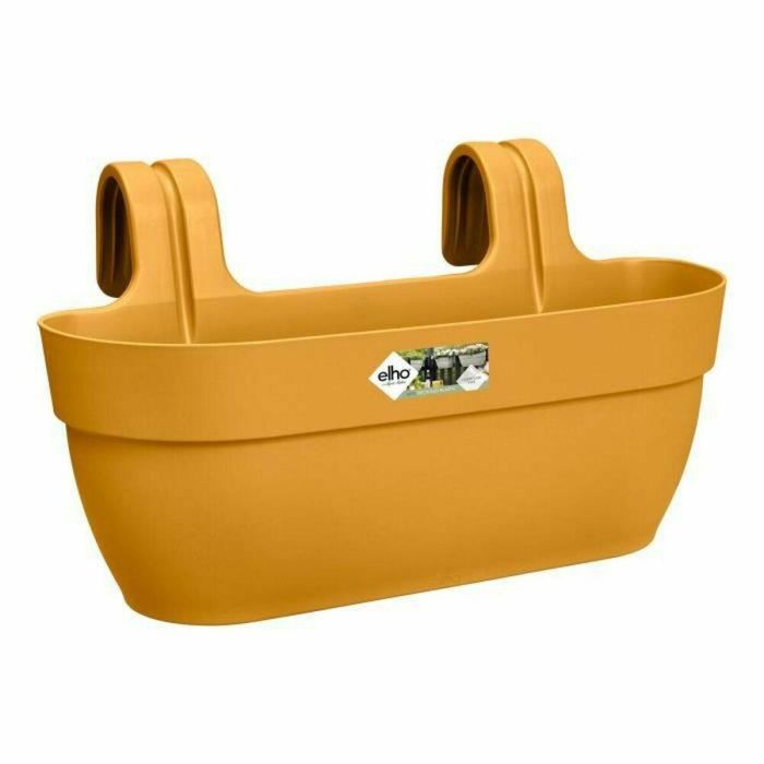ELHO - Maceta - Vibia Campana Easy Hanger Large - Honey Yellow - Balcón exterior - L 24.1 x W 46 x H 26.5 cm ELHO - Maceta - Vibia Campana Easy Hanger Large - Honey Yellow - Balcón exterior - L 24.1 x W 46 x H 26.5 cm