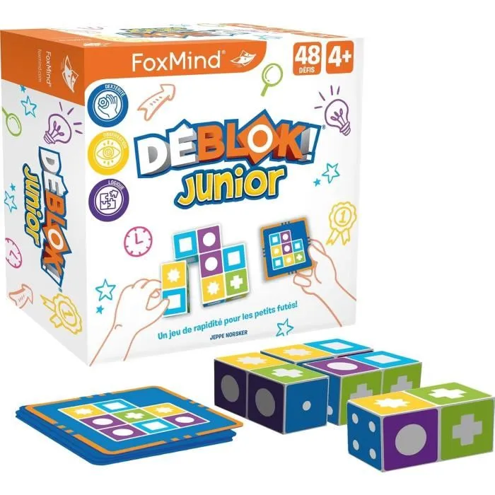 Asmodee Déblok! Junior Francés Juego de Mesa Infantil para Resolver Puzles Asmodee Déblok! Junior Francés Juego de Mesa Infantil para Resolver Puzles
