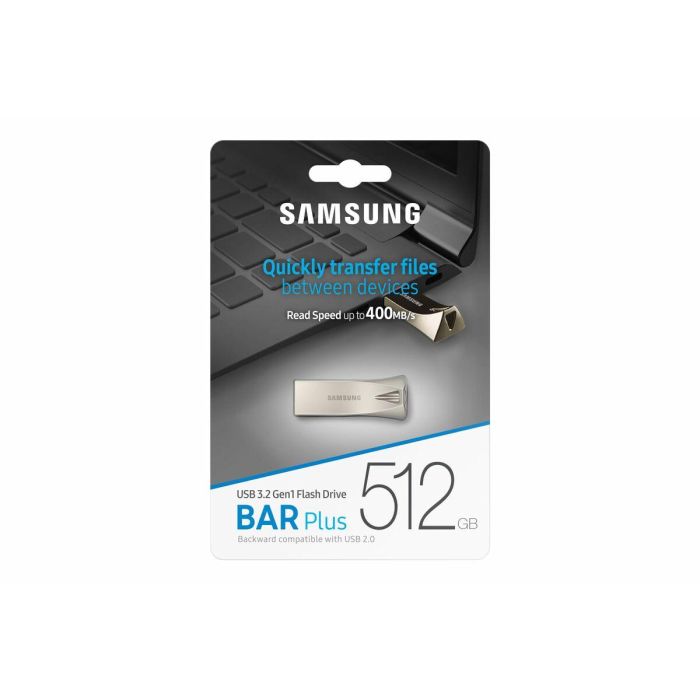 Memoria USB Samsung MUF-512BE3/APC 512 GB Champán Plateado 9 Memoria USB Samsung MUF-512BE3/APC 512 GB Champán Plateado 9