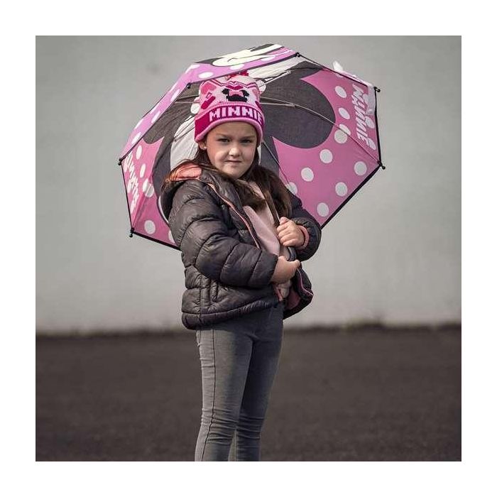 Cerdá Paraguas de Mano con Diseño de Minnie Mouse, Fabricado en Material 100% EVA. Color Rosa, Recomendado para Niños de 3 a 12 años. 5