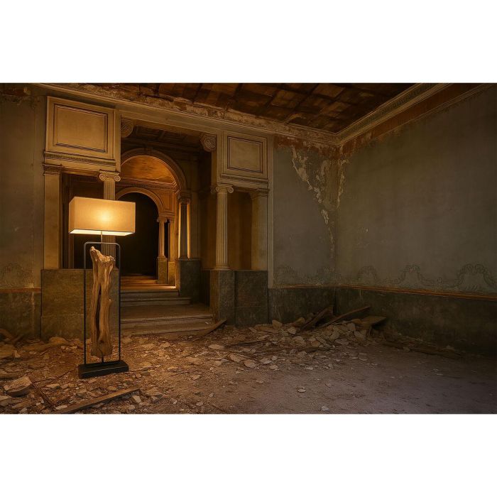 Lámpara de Pie Home ESPRIT Negro Beige Natural 220 V 60 X 25 X 192 CM 8 Lámpara de Pie Home ESPRIT Negro Beige Natural 220 V 60 X 25 X 192 CM 8