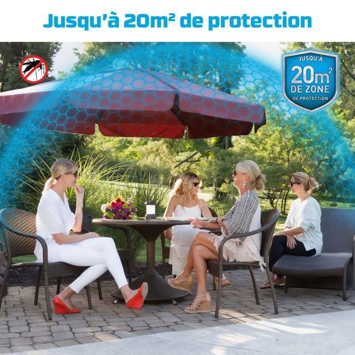 Anti -Mosquito y tigre inalámbrico Mosquitos -Linterna Black -20m² de protección 2 Anti -Mosquito y tigre inalámbrico Mosquitos -Linterna Black -20m² de protección 2