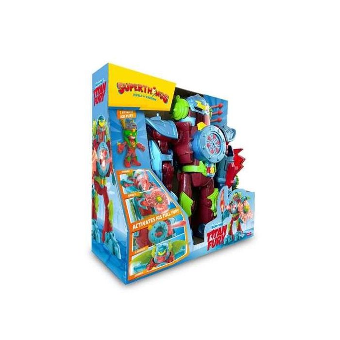 Superthings Figura S Titan Fury con Ruedas y Alas Extensibles - 40x40x17 cm - Edad +4 años