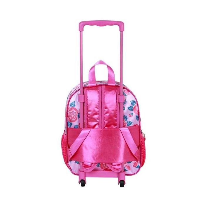 Disney Princesas Mochila Infantil 3D con Ruedas Pequeña Flowers Rosa 7L 4 Disney Princesas Mochila Infantil 3D con Ruedas Pequeña Flowers Rosa 7L 4