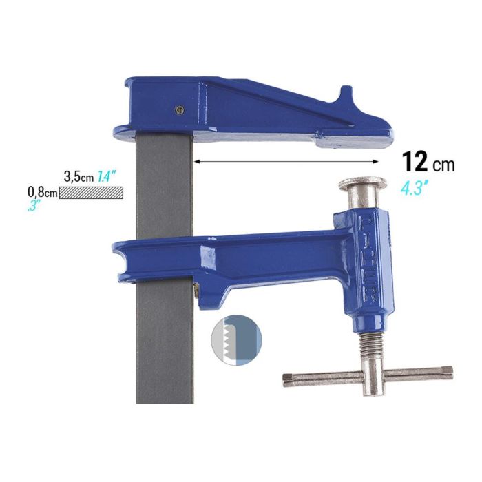 Piher Aprieto Modelo F-20cm Ref. 04020 Pih4020, Alcance 12cm, Fuerza Máxima 900kg 1