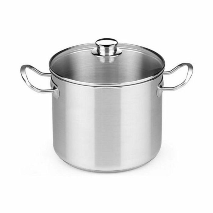 Olla con Tapa de Cristal BRA D219485 6,5 L Acero Inoxidable Acero Metal Acero Inoxidable 18/10 Olla con Tapa de Cristal BRA D219485 6,5 L Acero Inoxidable Acero Metal Acero Inoxidable 18/10