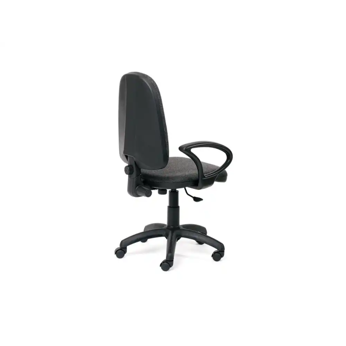 Rocada Silla de Oficina Brazos Fijos Base Nylon Respaldo y Asiento Tela Ignífuga Gris 3