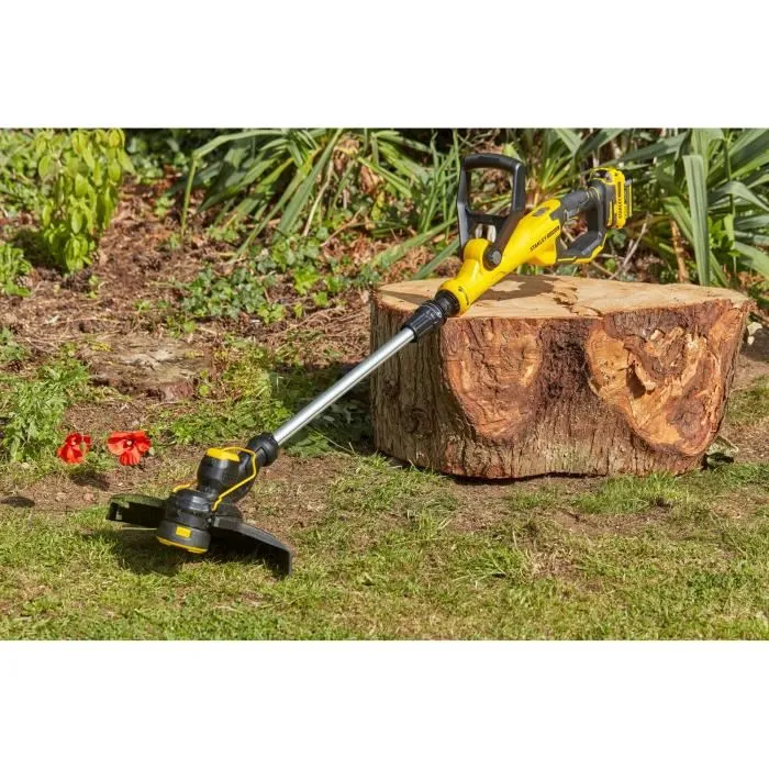 Stanley Fatmax SFMCST933M1-QW Recortadora de Césped Eléctrica Inalámbrica con Batería de 4 Ah y Cargador, 18 V, 33 cm 1
