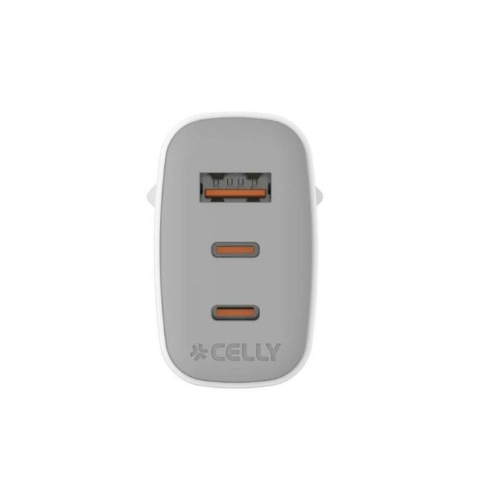 Cargador de Pared Celly UPTC1USB2USBC65 Blanco 9 Cargador de Pared Celly UPTC1USB2USBC65 Blanco 9