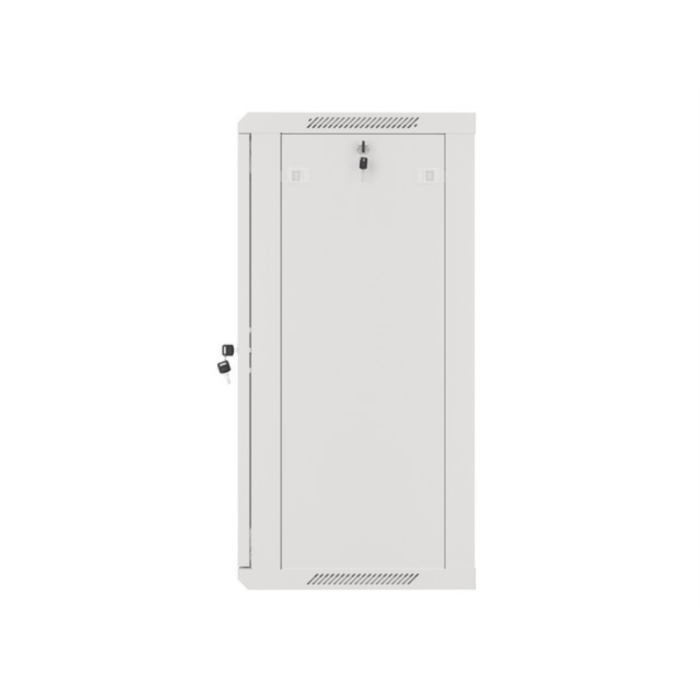 Lanberg Armario Rack 19 Pulgadas 18U 600x450mm Gris con Puerta de Cristal Templado y Ventiladores 1