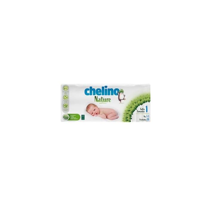 Chelino Pañal Infantil Nature Talla 1 (1-3 Kg) 28 Unidades