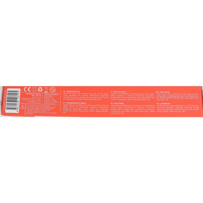 Rizador de pelo Aprilla 200°C - 360° para ondas (4 Unidades) 4 Rizador de pelo Aprilla 200°C - 360° para ondas (4 Unidades) 4