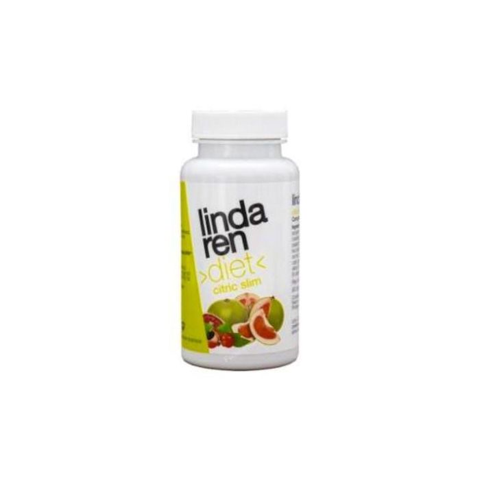 Lindaren Diet Citric Slim 60 Cápsulas. Lipolítico, reduce grasa abdominal, cintura y cadera. Pomelo, naranja, guaraná y zinc.