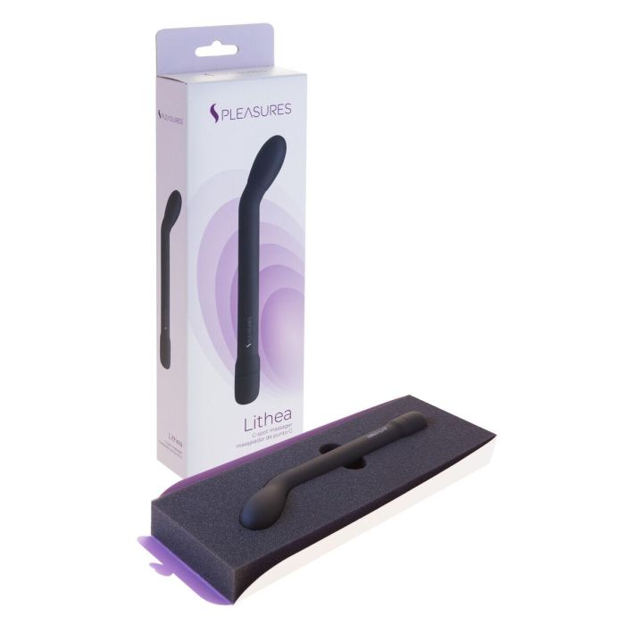Vibrador Punto G S Pleasures Negro 0 Vibrador Punto G S Pleasures Negro 0