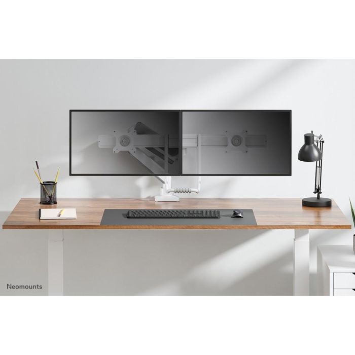 Newstar FPMA-D700D Soporte de mesa Full Motion para dos monitores planos 17-32 pulgadas 2x 8KG Blanco 6