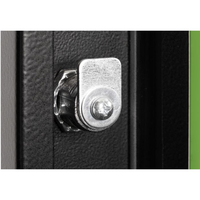 Digitus DN-19 07-U Puerta frontal de cristal para armario mural 7U de 19", Vidrio/Metal, Negro con cierre 1