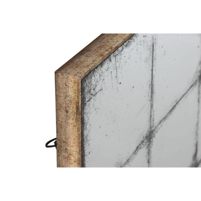 Espejo de pared Home ESPRIT Negro Dorado Vintage Ventana 80 x 4 x 80 cm 3