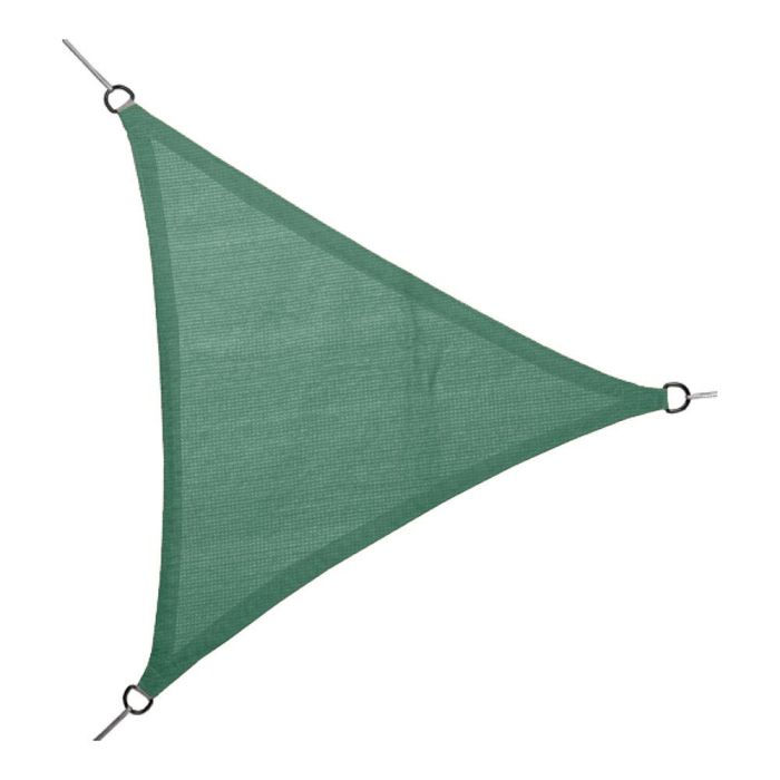 Toldo vela triangular verde 3,6 x 3,6 x 3,6 m