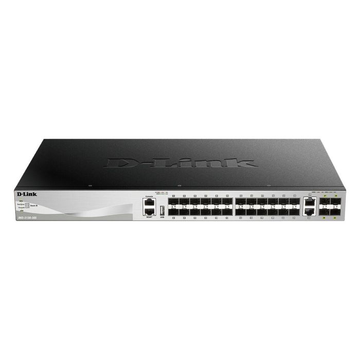 D-Link Switch DGS-3130-30S, 30 Puertos, Gestionado, L3, 10G Ethernet, SFP/SFP+, Apilable, Gris