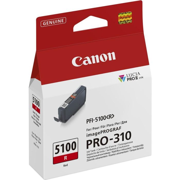 Cartucho Tinta Canon Pfi - 5100 Rojo 1 Cartucho Tinta Canon Pfi - 5100 Rojo 1