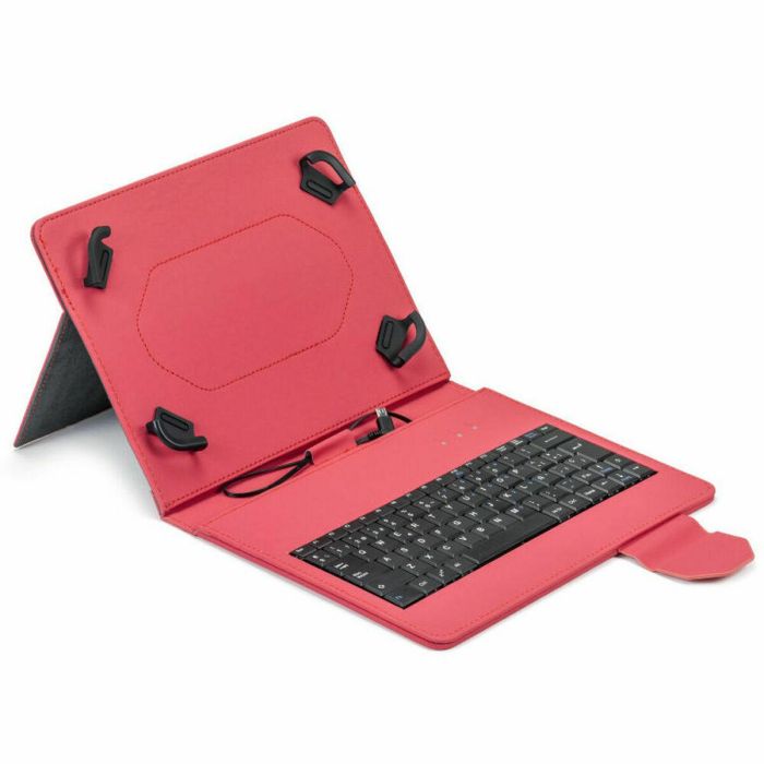 Funda para iPad + Teclado Maillon Technologique MTKEYUSBRED Negro Rojo Qwerty Español