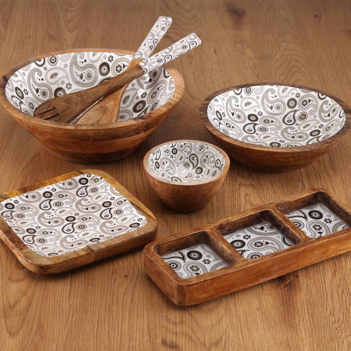 Set de Utensilios para Cocina Versa Glob Madera de mango 6 x 1 x 30 cm 1 Set de Utensilios para Cocina Versa Glob Madera de mango 6 x 1 x 30 cm 1