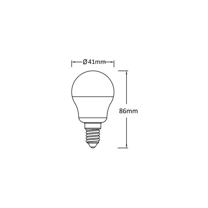 Lámpara Led Esférica Frost E14 De 3,5W 2700K PANASONIC-PANALIGHT LDGHV5L27CFE142EP 1