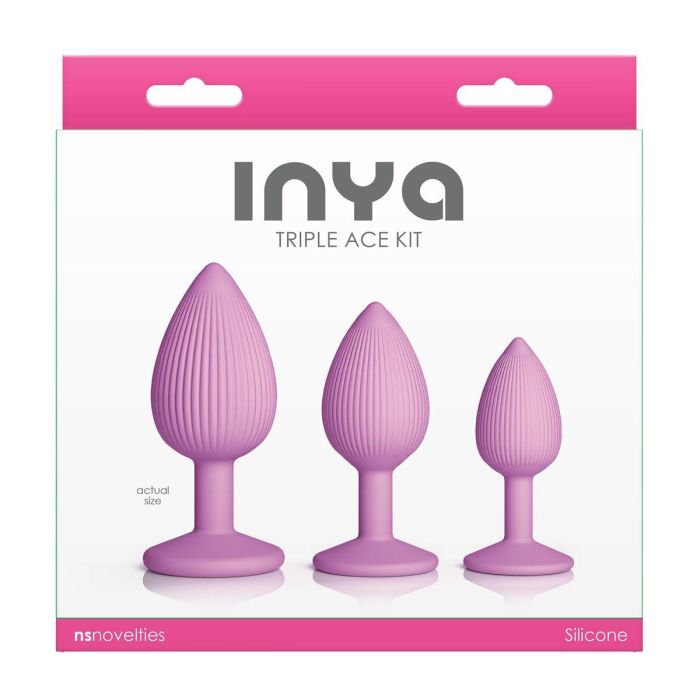 Plug Anal NS Novelties Inya Rosa 3 Piezas (7,6 cm) (8,5 cm) (6,3 cm) 1 Plug Anal NS Novelties Inya Rosa 3 Piezas (7,6 cm) (8,5 cm) (6,3 cm) 1