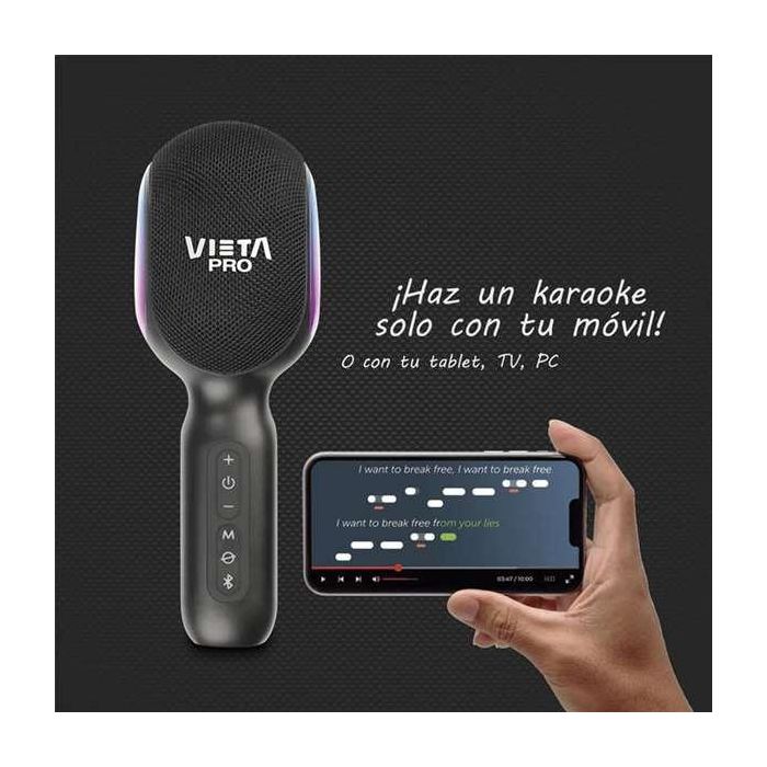 Microfono bluetooth karaoke party la voz. potente altavoz integrado entrada usb 10 horas de bateria con efectos luz y sonido. 23x9,3x0.,6 cm 1 Microfono bluetooth karaoke party la voz. potente altavoz integrado entrada usb 10 horas de bateria con efectos luz y sonido. 23x9,3x0.,6 cm 1