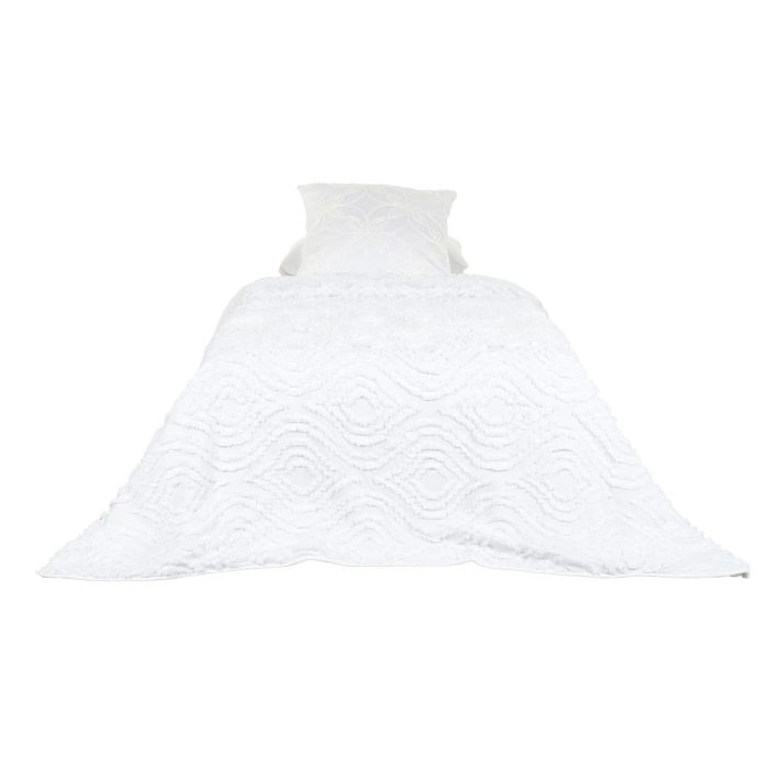 Colcha Boho DKD Home Decor Blanco 260 x 180 cm 4 Colcha Boho DKD Home Decor Blanco 260 x 180 cm 4