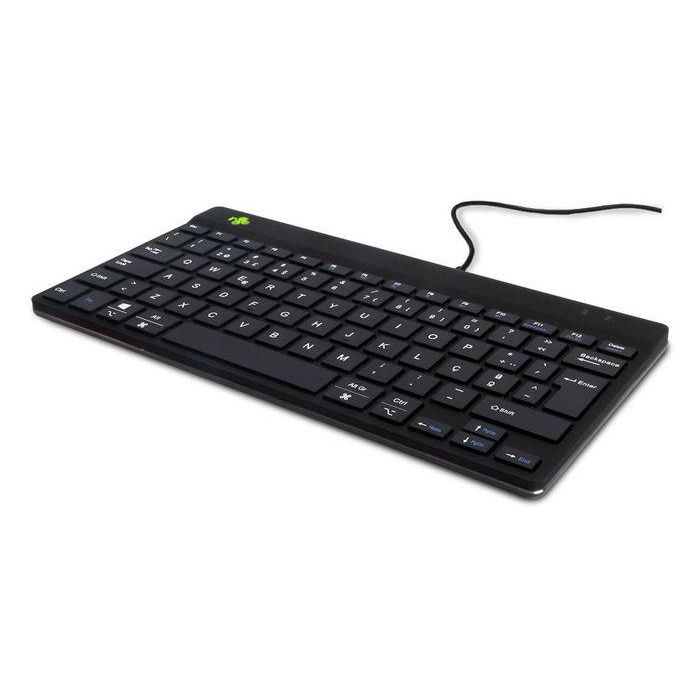 R-Go Tools Teclado Ergonómico R-Go Compact Break con Software de Pausa, QWERTY (PT), con Cable, Negro 1